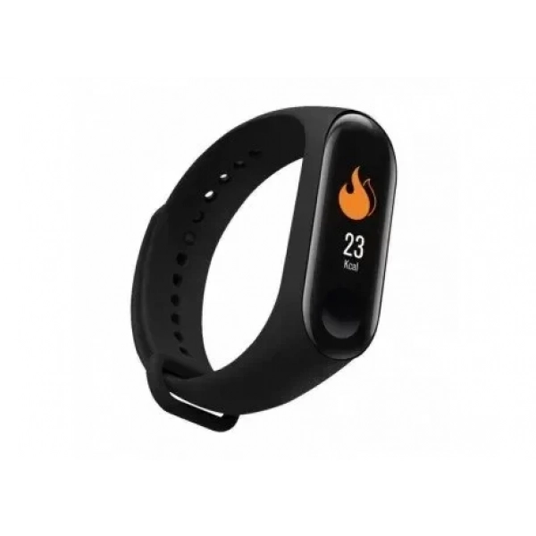 Έξυπνο Ρολόι Smart Bracelet Bluetooth Smartwatch Με Καταγραφή Βημάτων, Ύπνου + Καρδιακών Παλμών ΟΕΜ Μ3, σε μαύρο χρώμα