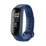 Έξυπνο Ρολόι Smart Bracelet Bluetooth Smartwatch Με Καταγραφή Βημάτων, Ύπνου + Καρδιακών Παλμών ΟΕΜ Μ3, σε μπλε χρώμα