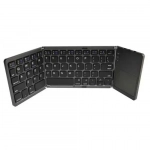 Πληκτρολόγιο Mini Bluetooth Mobilis B033 Magnetic Foldable, σε γκρι χρώμα