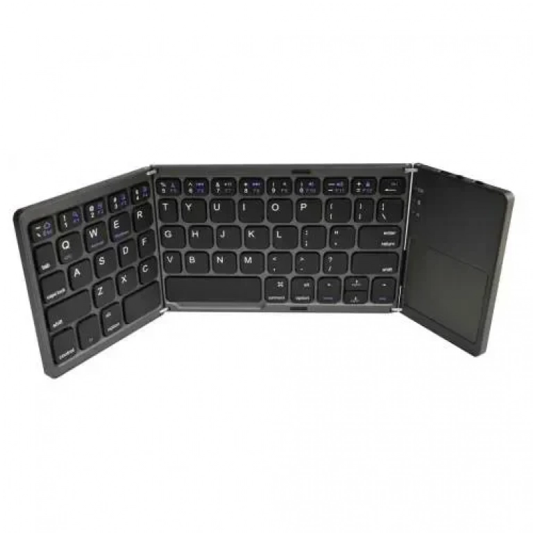 Πληκτρολόγιο Mini Bluetooth Mobilis B033 Magnetic Foldable, σε γκρι χρώμα