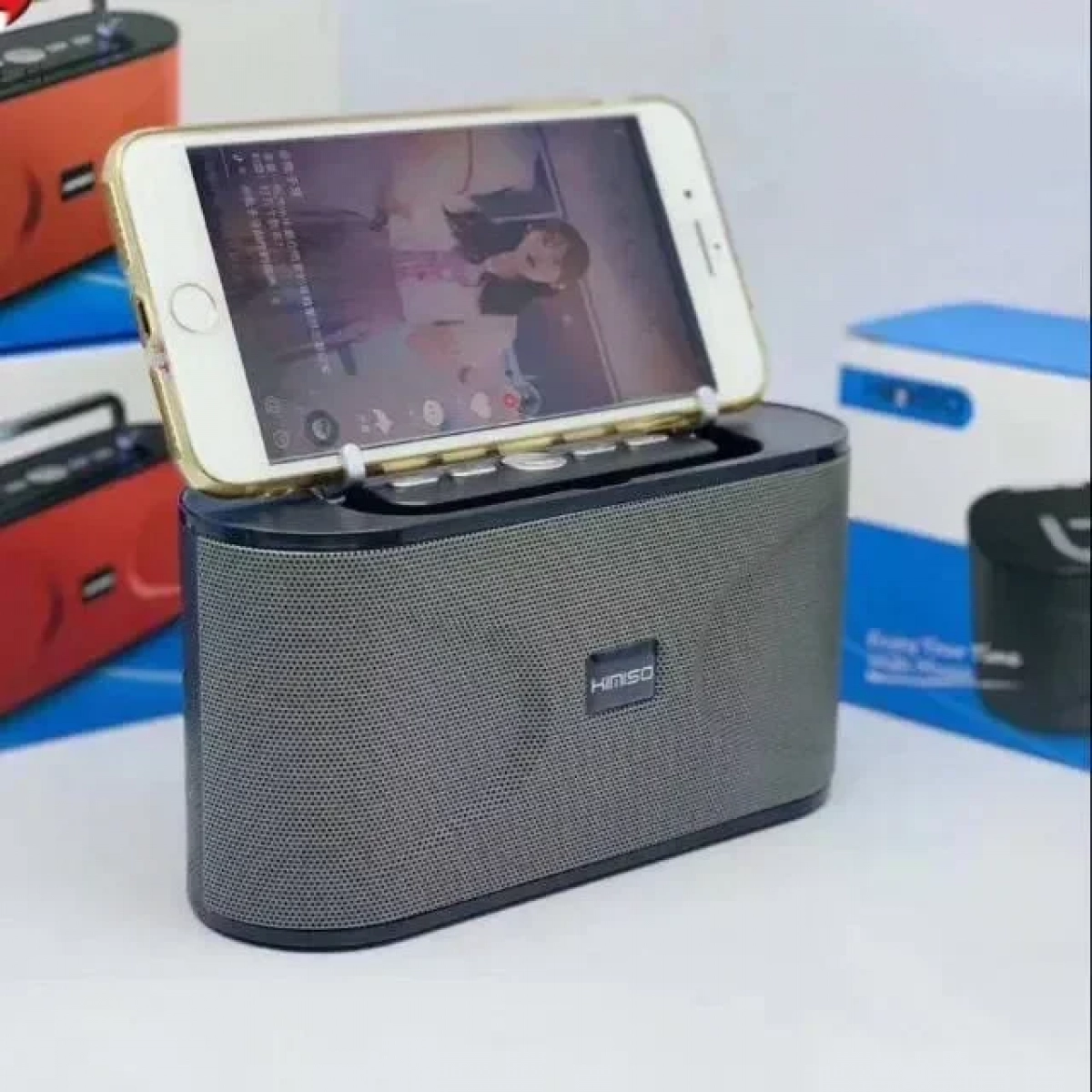 Ασύρματο Ηχείο Bluetooth - USB/SD - KMS-E96, σε γκρι χρώμα