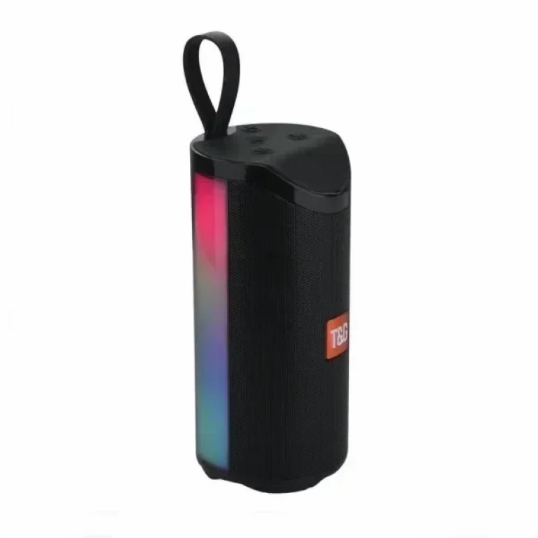 Ασύρματο ηχείο LED Bluetooth – USB/SD – T&G TG-169, σε μαύρο χρώμα