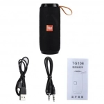 Φορητό Ηχείο Bluetooth T&G TG-106, σε μαύρο χρώμα