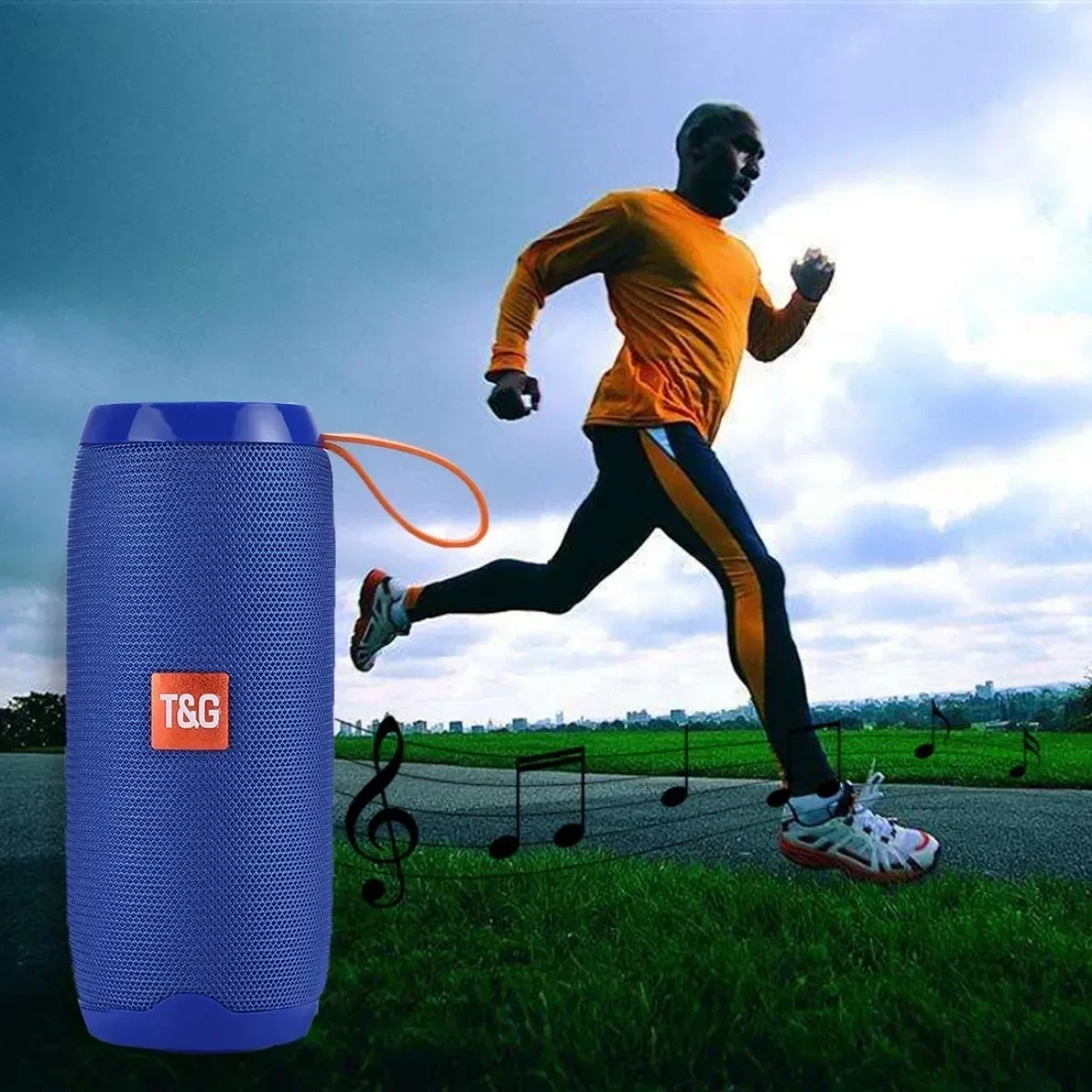 Φορητό Ηχείο Bluetooth T&G TG-106, σε μπλε χρώμα