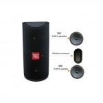 Φορητό Ηχείο T&G TG113 Wireless Bluetooth Speaker Portable Mini, σε μαύρο χρώμα