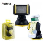 Βάση κινητού με βεντούζα σιλικόνης Remax C06, σε μαύρο/κίτρινο χρώμα