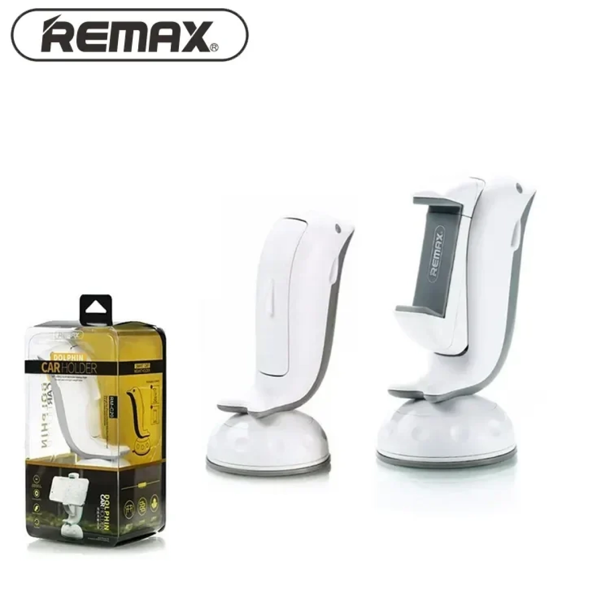Βάση Στήριξης Αυτοκινήτου Remax Dolphin RM-C20 με Βεντούζα, σε γκρι χρώμα
