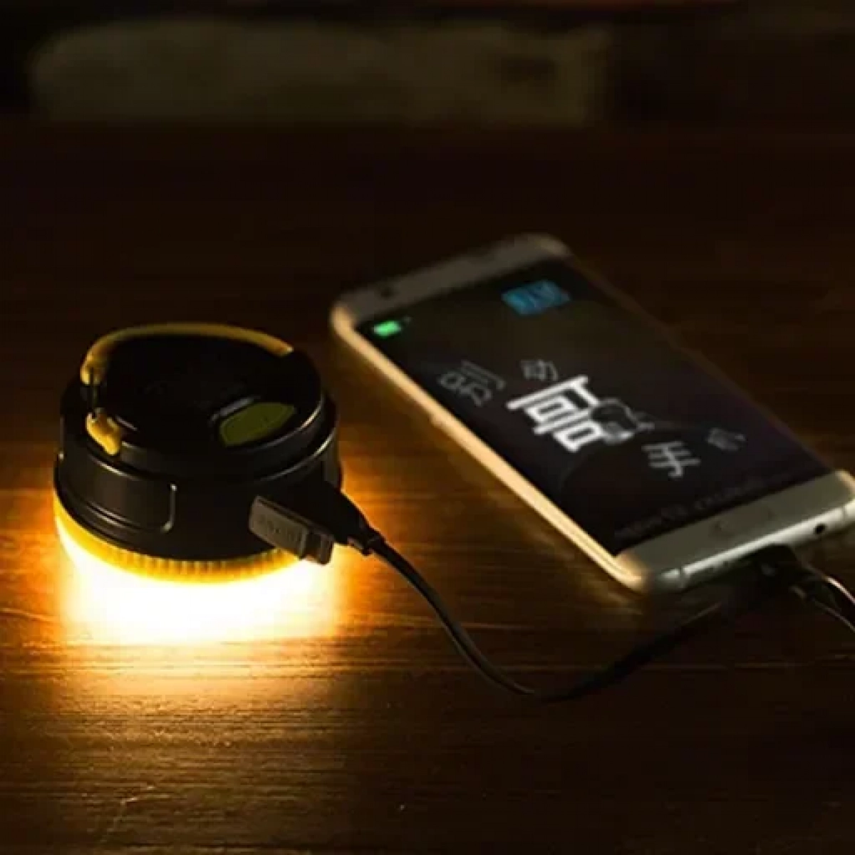Remax RPL-17 portable LED lamp with power bank 3000mAh, σε κίτρινο χρώμα