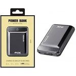 Power Bank mtk k3632 mini 10000mAh με 2 θύρες usb, σε μαύρο χρώμα