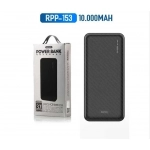 REMAX Power bank Janshon LCD RPP-153 10000mAh, σε μαύρο χρώμα