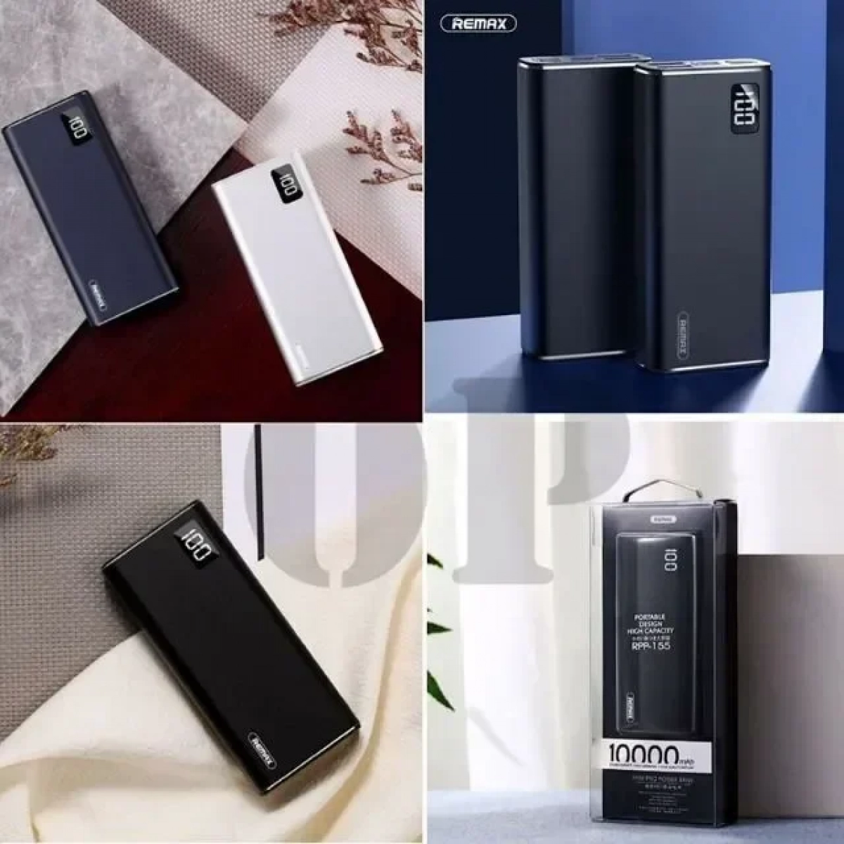 Remax RPP-155 Power Bank - 10.000mAh, σε λευκό χρώμα