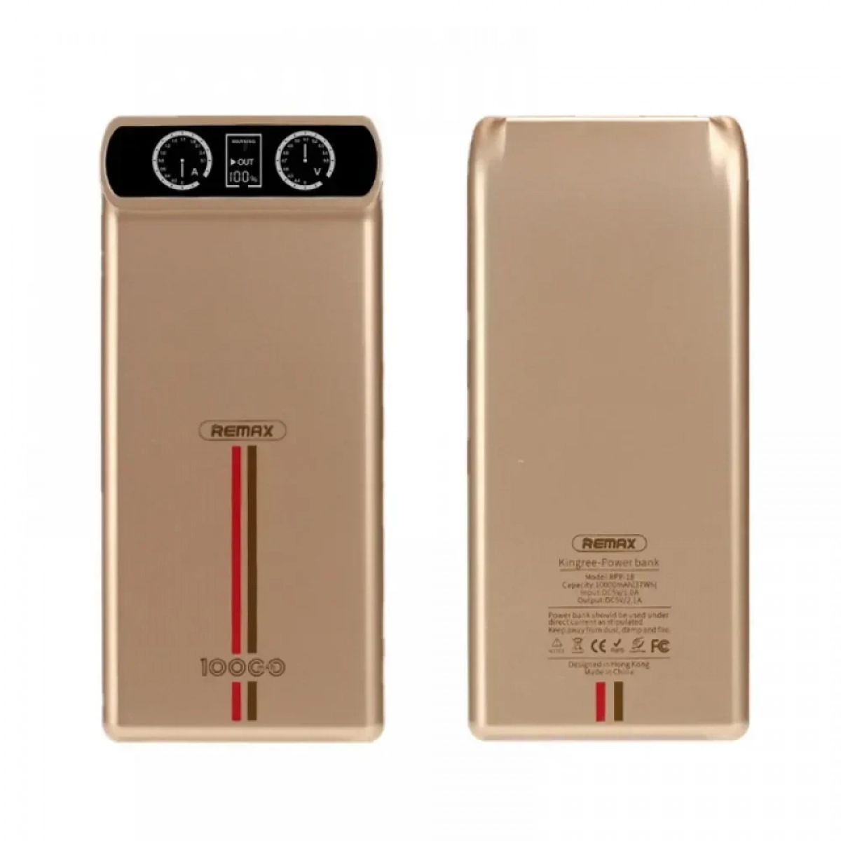 Powerbank REMAX RPP-18 KINGREE 10000mAh, σε χρυσό χρώμα