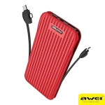 Power Bank Awei P80K 10000mAh, σε κόκκινο χρώμα