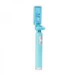 Selfie Stick με καλώδιο WK WT-P01, σε γαλάζιο χρώμα