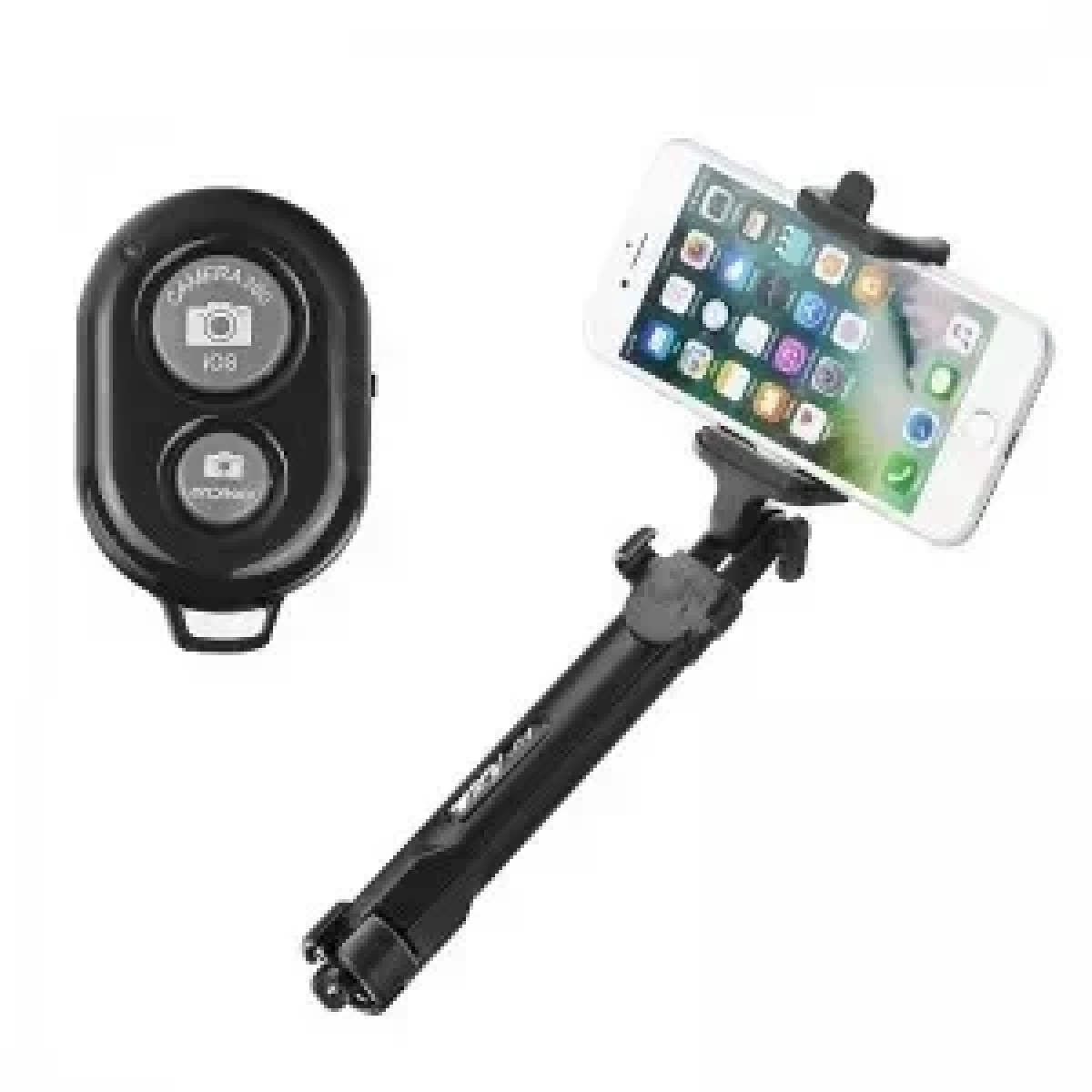 Selfie Stick με καλώδιο WK WT-P01, σε μαύρο χρώμα