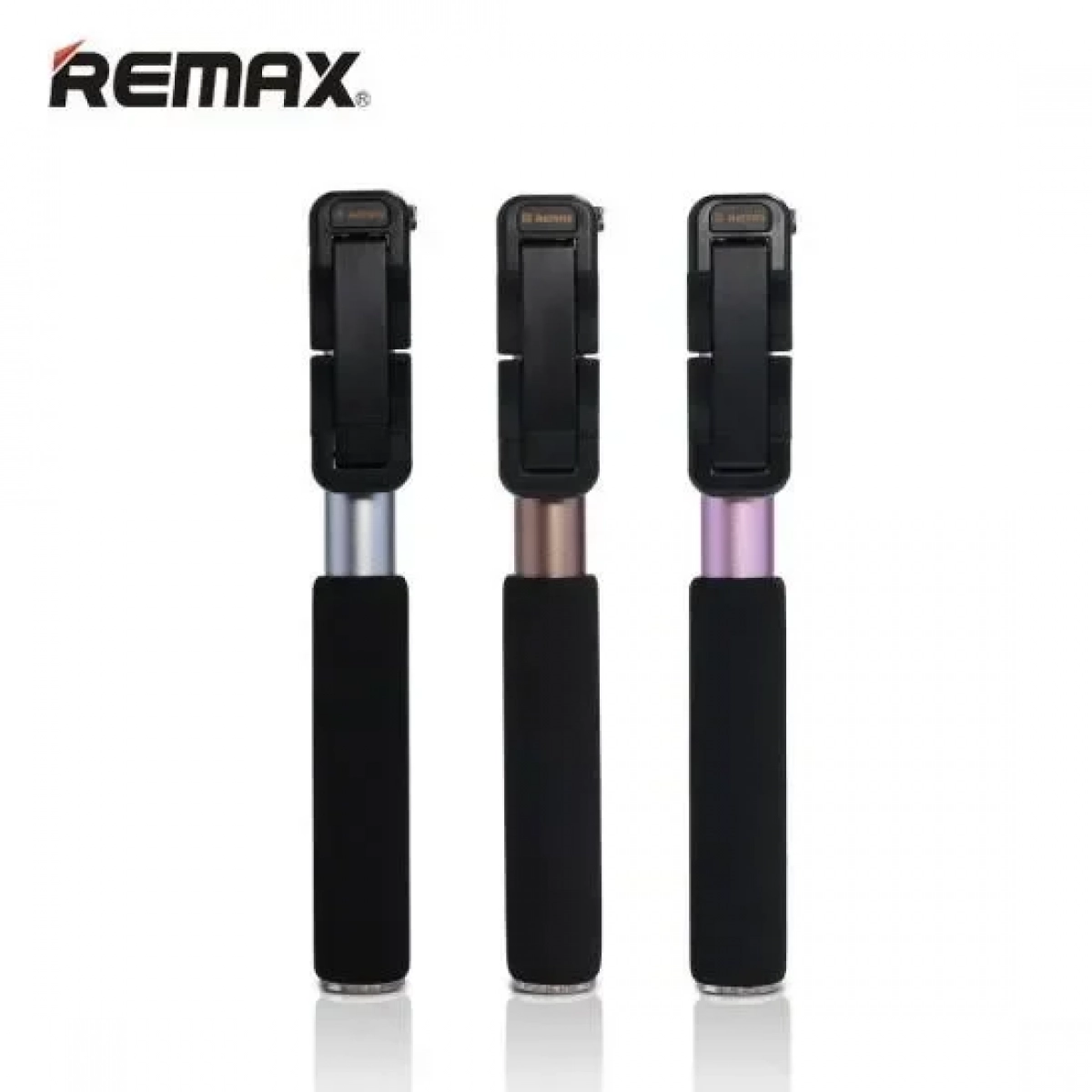 Remax Selfie Stick P4 Bluetooth Αλουμινίου, σε ροζ χρώμα
