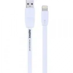 REMAX Καλώδιο Lighting USB/Data RC-001i Σιλικόνης Flat για iPhone 2m, σε λευκό χρώμα