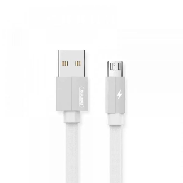 Remax Kerolla Καλώδιο Micro USB Γρήγορης φόρτισης και μεταφοράς δεδομένων RC-094m 1m, σε λευκό χρώμα