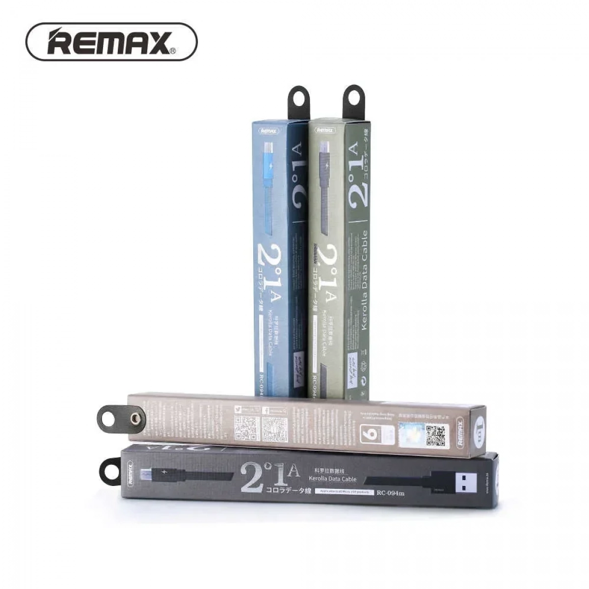 Remax Kerolla Καλώδιο Micro USB Γρήγορης φόρτισης και μεταφοράς δεδομένων RC-094m 1m, σε γαλάζιο χρώμα