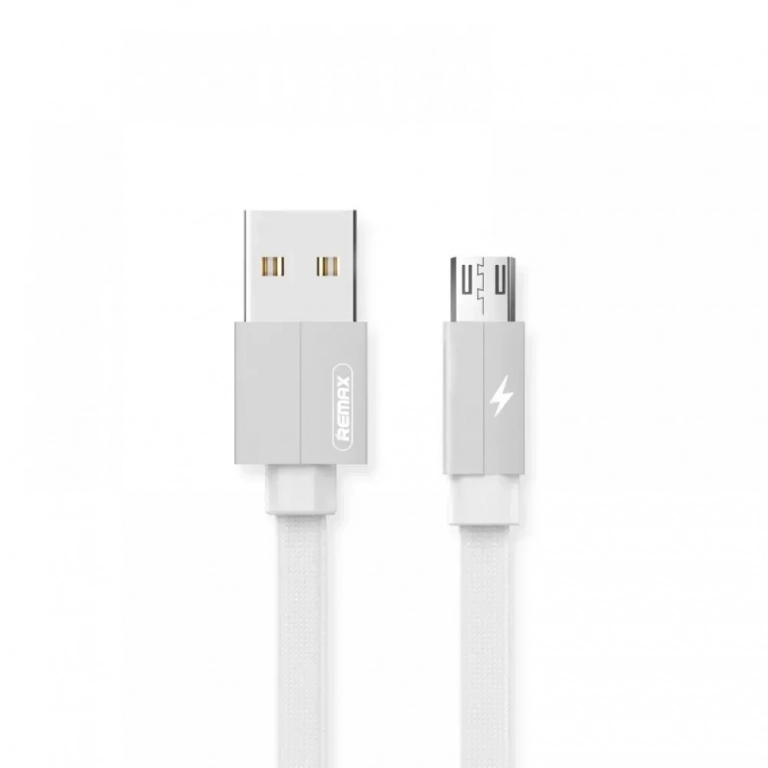 Remax Kerolla Καλώδιο Micro USB Γρήγορης φόρτισης και μεταφοράς δεδομένων RC-094m 2m, σε λευκό χρώμα