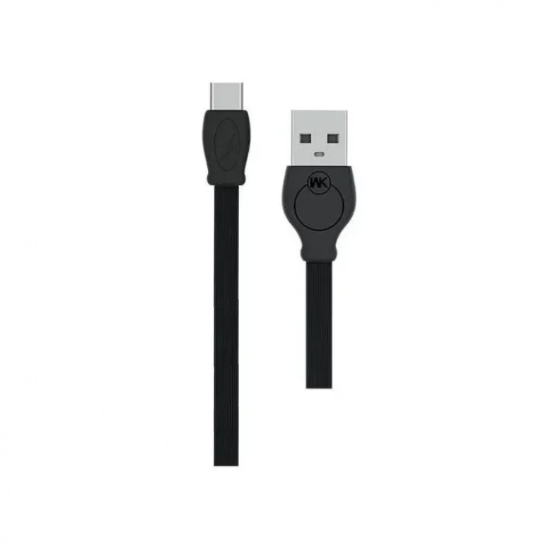 Καλώδιο φόρτισης & συχρονισμού Micro USB WK WDC-023 1m, σε μαύρο χρώμα