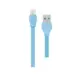 Καλώδιο φόρτισης & συχρονισμού Micro USB WK WDC-023 2m, σε γαλάζιο χρώμα
