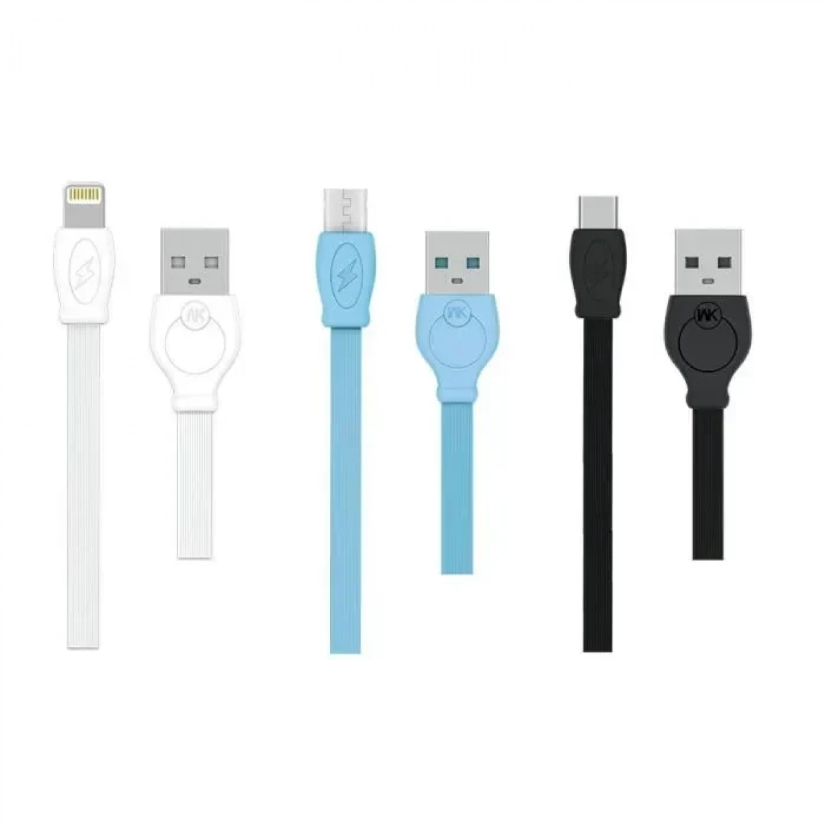 Καλώδιο φόρτισης & συχρονισμού Micro USB WK WDC-023 2m, σε γαλάζιο χρώμα