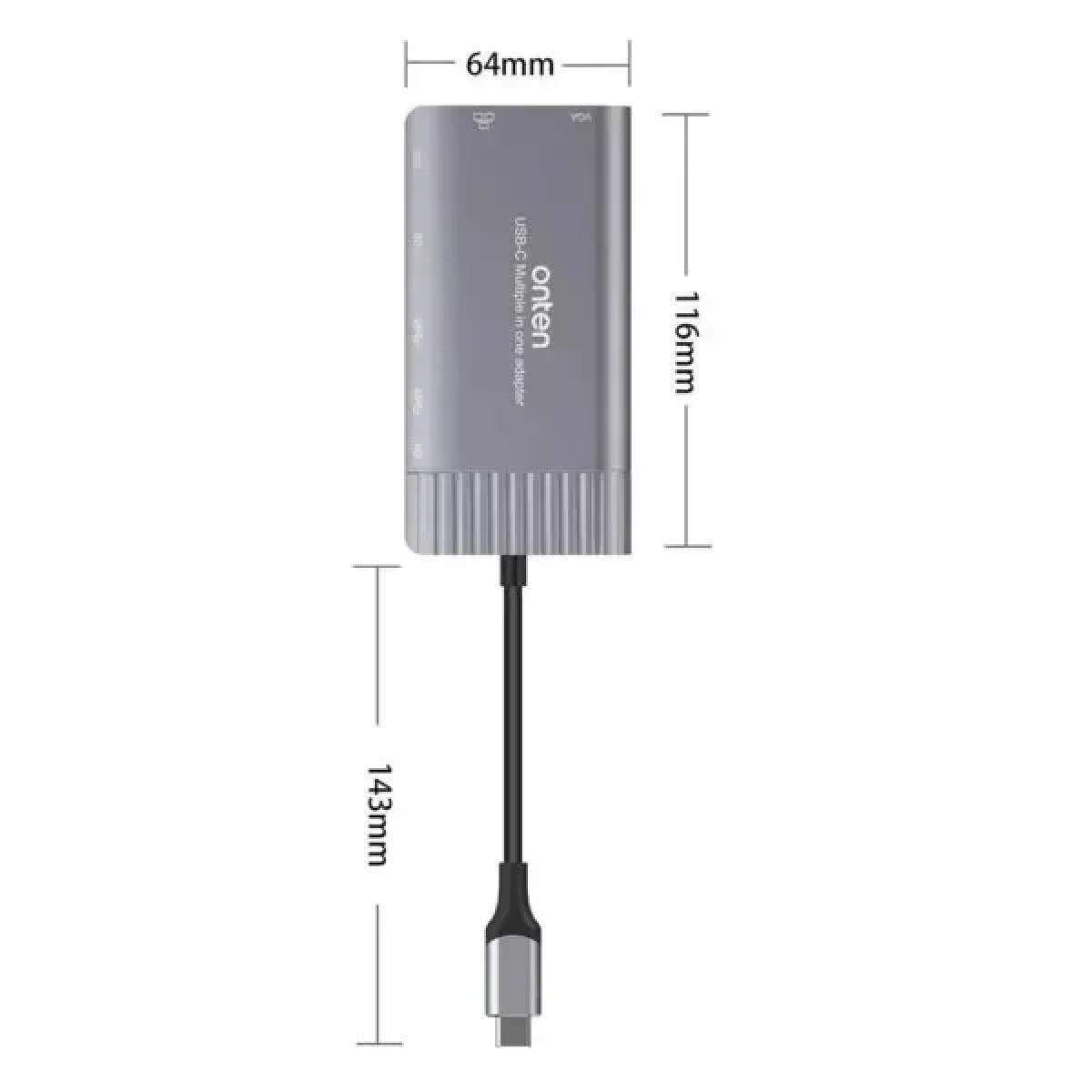 Onten OTN-95117 | Type-C Multi Function Dock Station για MacBook