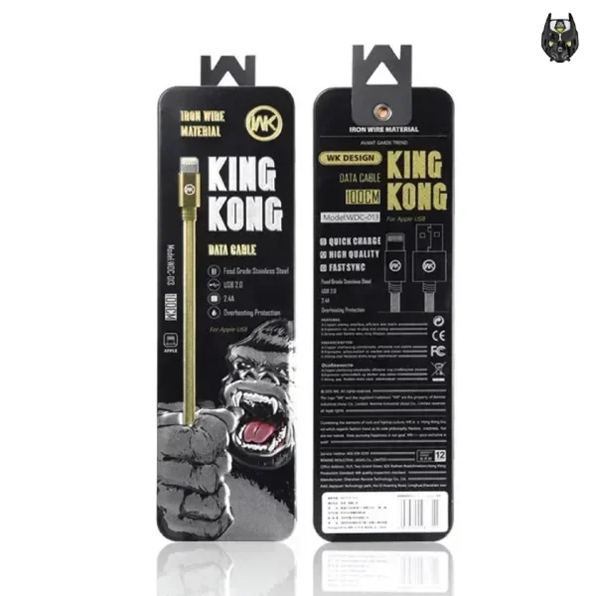 Καλωδιο WK KINGKONG WDC-013 DATA USB to Lightning, σε γκρι χρώμα