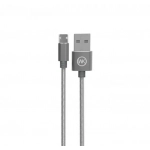 Καλώδιο WK WDC-013 King Kong Braided Micro Usb to USB 1m, σε γκρι χρώμα