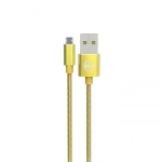 Καλώδιο WK WDC-013 King Kong Braided Micro Usb to USB 1m, σε κίτρινο χρώμα