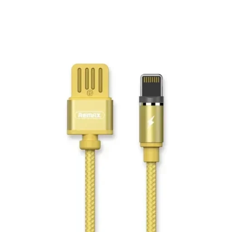 Μαγνητικό Καλώδιο Φόρτισης Remax Gravity RC-095i με Led 1m για iPhone, σε χρυσό χρώμα
