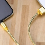 Μαγνητικό Καλώδιο Φόρτισης Remax Gravity RC-095i με Led 1m για iPhone, σε χρυσό χρώμα