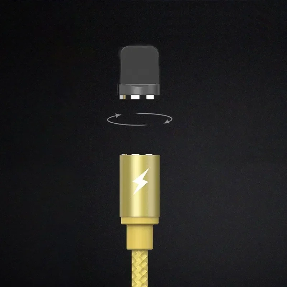 Μαγνητικό Καλώδιο Φόρτισης Remax Gravity RC-095i με Led 1m για iPhone, σε χρυσό χρώμα