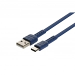 Καλώδιο Φόρτισης Remax Armor Series RC-116a για Type C 1m, σε μπλε χρώμα