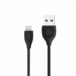 Remax Lesu RC-050i Καλώδιο Φόρτισης και μεταφοράς δεδομένων iPhone Lightning 1.0m, σε μαύρο χρώμα