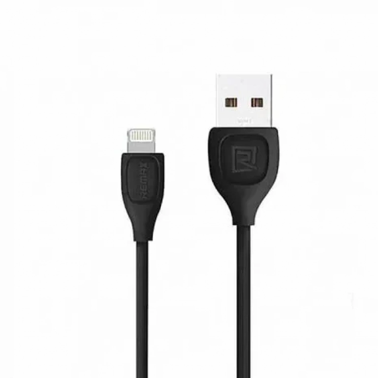 Remax Lesu RC-050i Καλώδιο Φόρτισης και μεταφοράς δεδομένων iPhone Lightning 1.0m, σε μαύρο χρώμα