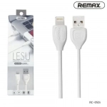 Remax Lesu RC-050i Καλώδιο Φόρτισης και μεταφοράς δεδομένων iPhone Lightning 1.0m, σε λευκό χρώμα