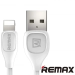Remax Lesu RC-050i Καλώδιο Φόρτισης και μεταφοράς δεδομένων iPhone Lightning 1.0m, σε λευκό χρώμα