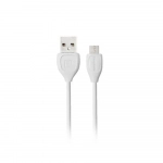 Remax Lesu RC-050m Καλώδιο Φόρτισης και μεταφοράς δεδομένων iPhone Micro Usb 1.0m, σε λευκό χρώμα
