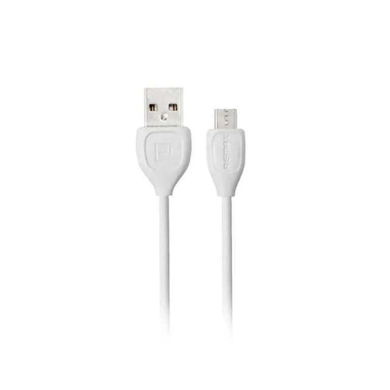 Remax Lesu RC-050m Καλώδιο Φόρτισης και μεταφοράς δεδομένων iPhone Micro Usb 1.0m, σε λευκό χρώμα