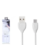 Remax Lesu RC-050a Καλώδιο Φόρτισης και μεταφοράς δεδομένων Type C 1.0m, σε λευκό χρώμα