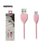 Remax Lesu RC-050a Καλώδιο Φόρτισης και μεταφοράς δεδομένων Type C 1.0m, σε ροζ χρώμα