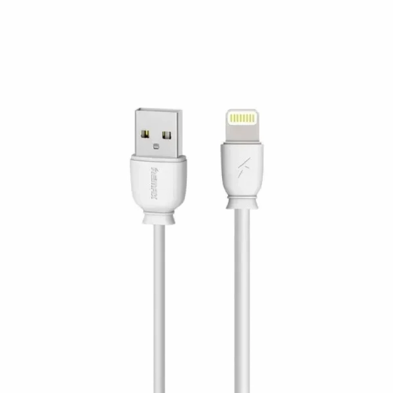 Καλώδιο Φόρτισης και Μεταφοράς Remax Suji Fast Charger Usb To Lightning RC-134i 1M, σε λευκό χρώμα