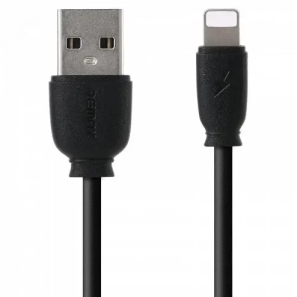 Καλώδιο Φόρτισης και Μεταφοράς Remax Suji Fast Charger Usb To Lightning RC-134i 1M, σε μαύρο χρώμα