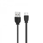 Καλώδιο Φόρτισης και Μεταφοράς Remax Suji Fast Charger Usb To Micro Usb RC-134m 1M, σε μαύρο χρώμα