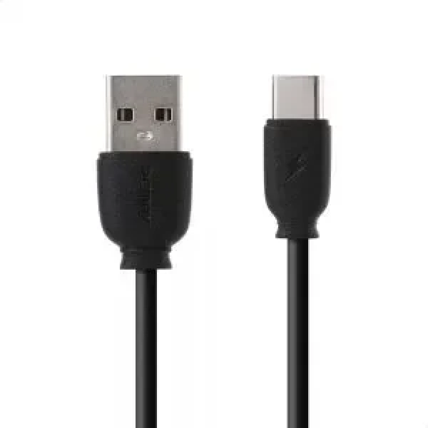 Καλώδιο Φόρτισης και Μεταφοράς Remax Suji Fast Charger Usb To Type C RC-134a 1M, σε μαύρο χρώμα