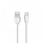Καλώδιο Φόρτισης και Μεταφοράς Remax Suji Fast Charger Usb To Type C RC-134a 1M, σε λευκό χρώμα