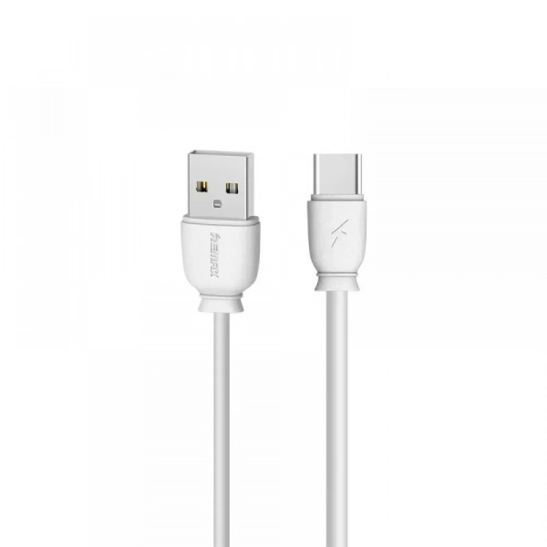Καλώδιο Φόρτισης και Μεταφοράς Remax Suji Fast Charger Usb To Type C RC-134a 1M, σε λευκό χρώμα