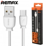 Καλώδιο Φόρτισης και Μεταφοράς Remax Suji Fast Charger Usb To Type C RC-134a 1M, σε λευκό χρώμα